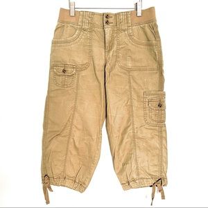 Modern fit cargo capri - Khaki